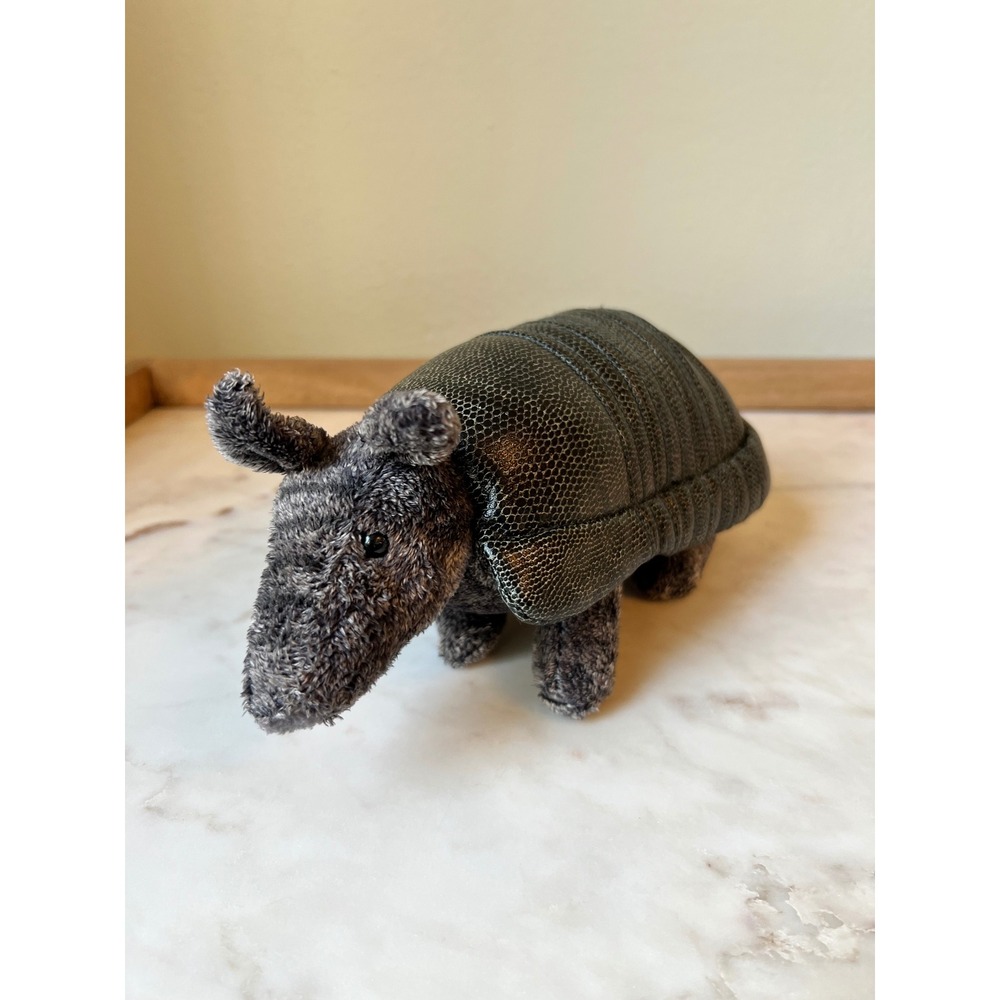 Arthur Armadillo Realistic Plush Stuffed Animal Dark Grey Douglas Cuddle Toy